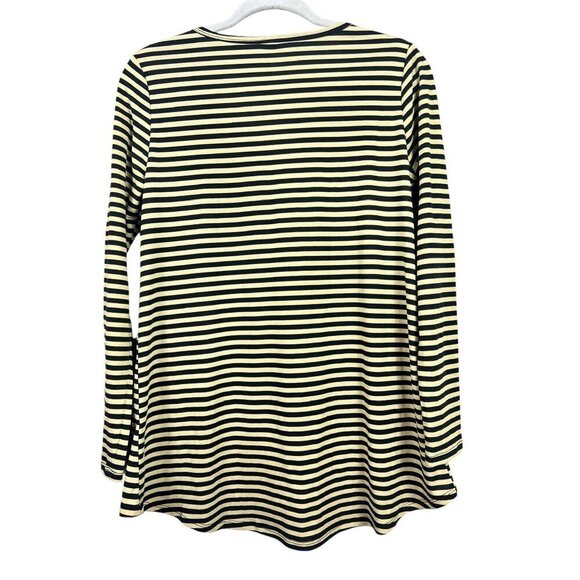 LuLaRoe Women's Long Sleeve Tan & Black Top - Picture 2 of 6